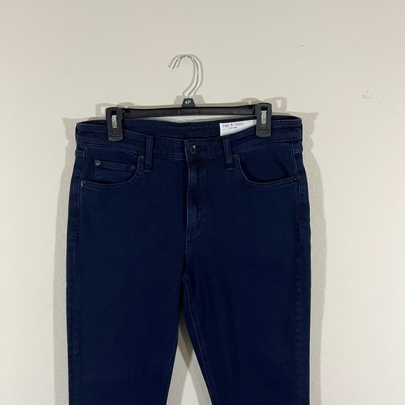 Rag & Bone Cate Mid-Rise Ankle Skinny Jeans Size 31 Dark wash Denim - Picture 5 of 13